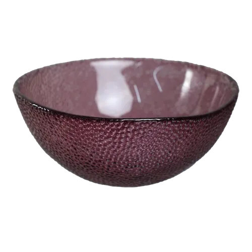 Regal Purple Pebble Glass Bowl