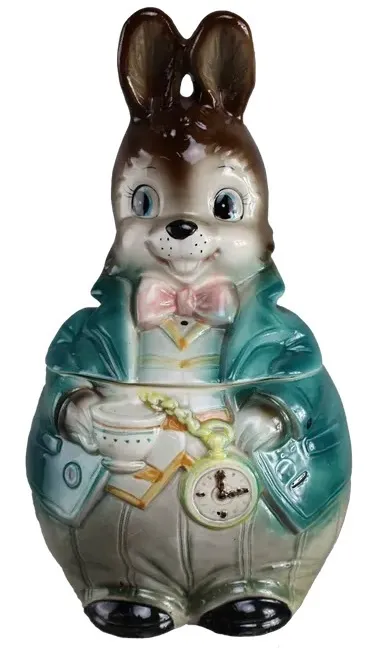 Wonderland Rabbit Cookie Jar