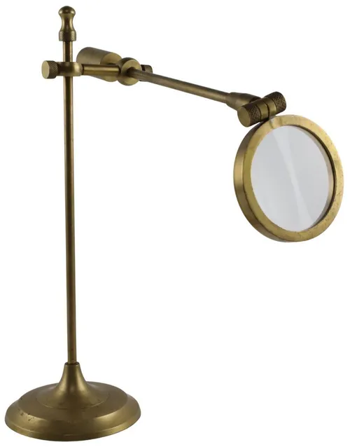 Brass Magnifying Glass On Stand