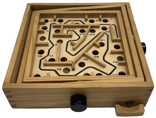 Wood Labyrinth Balance Game