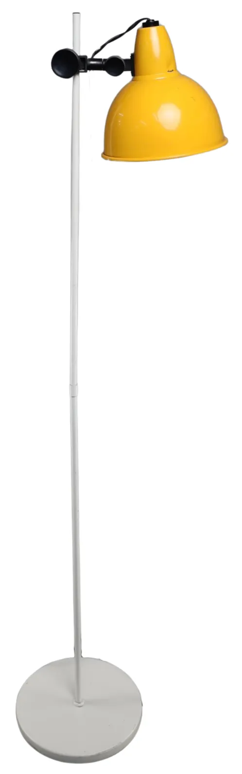 White & Yellow Metal Floor Lamp