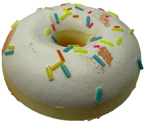 Artificial White Mini Doughnut With Sprinkles