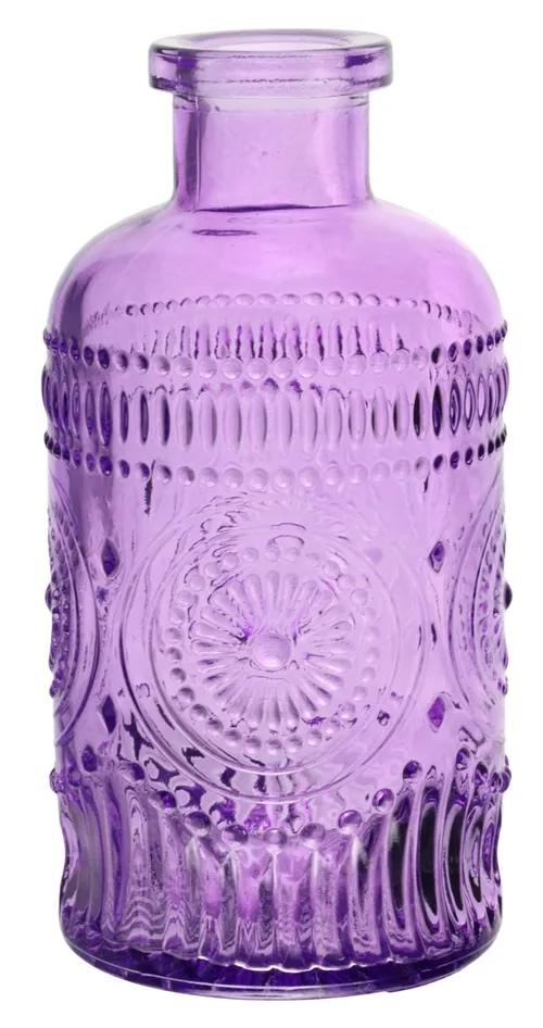 Purple Clear Glass Vase Collection - T