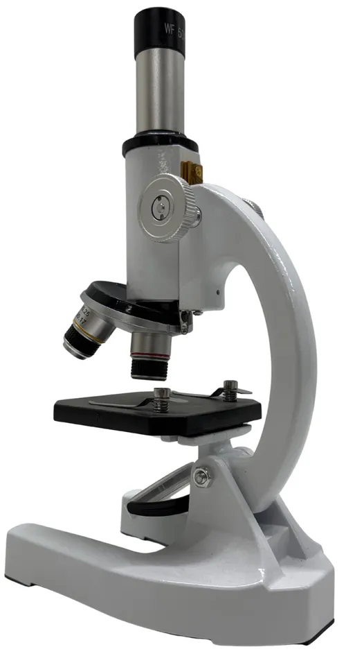 White Monocular Optical Microscope