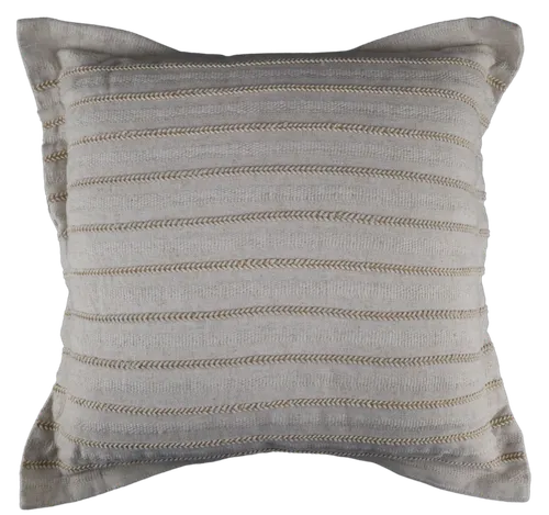 Cream & Beige Stripe Throw Pillow