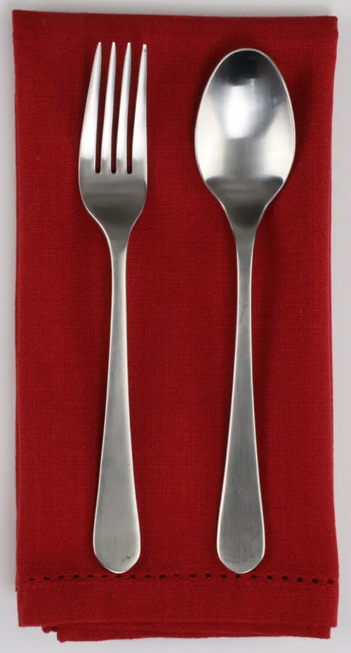 Red Eyelet Trim Napkin