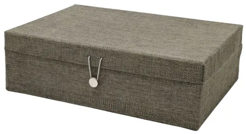 Brown Woven Document Storage Box