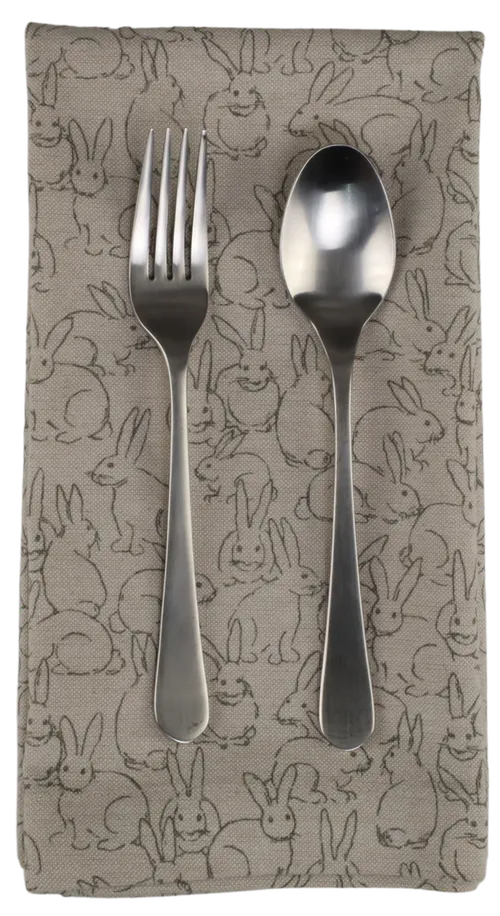 Beige Bunny Rabbit Napkin
