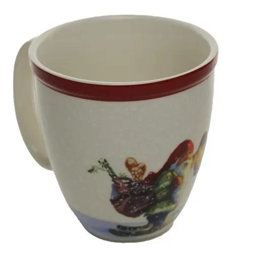 Gnome Fork Skiing Christmas Mug
