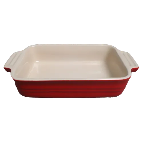 Bright Red Rectangular Baking Dish