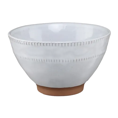 White Wash Stitch Cereal Bowl