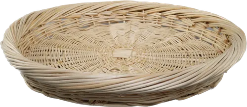 Light Woven Wicker Decorative Basket