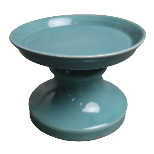 Cloudy Blue Ceramic Dessert Stand