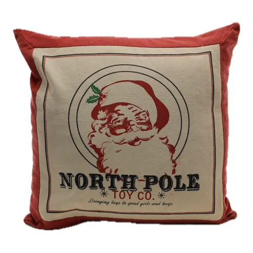 Christmas North Pole Graphic Throw Pillow