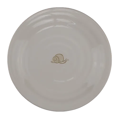 White Snail Side Plate