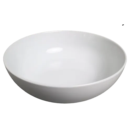 Wide Mouth Large White Serving Bowl