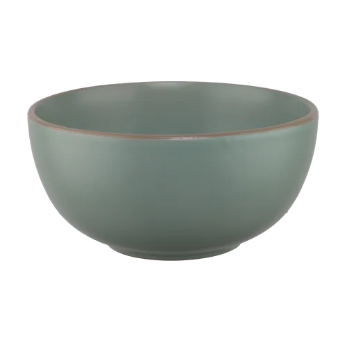 Matte Honeydew Mint With Sand Rim Bowl