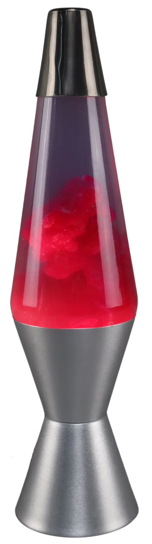 Silver & Blue & Red Lava Lamp