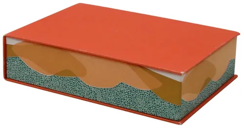 Orange & Peach & Green Patterned Storage Box