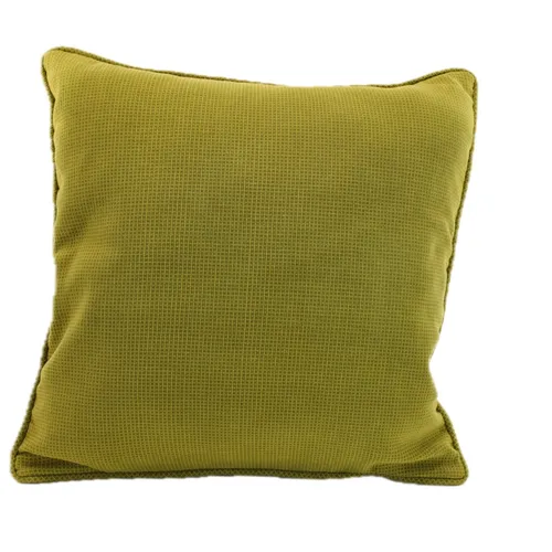 Two Toned Green Woven Chartreuse Throw Pillow