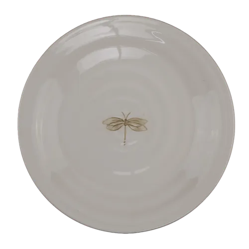 White Dragonfly Side Plate