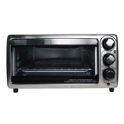 Silver & Black Toaster Oven