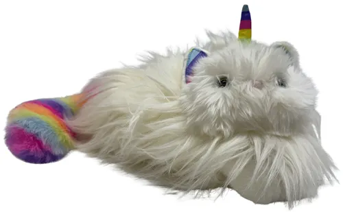 White Stuffed Unicorn Cat Plush