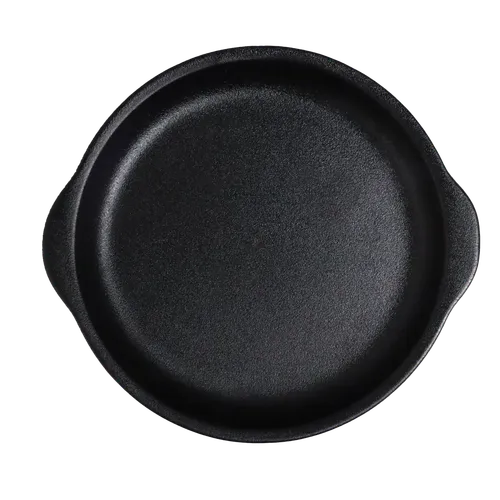 Black Porcelain Handled Plate Pan - Medium