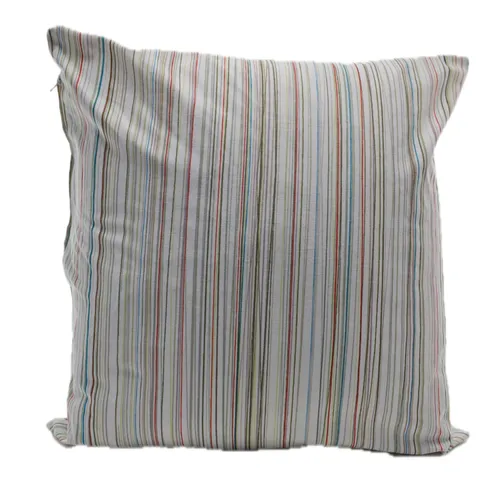 Coloured Pinstripe Bedsheet Throw Pillow