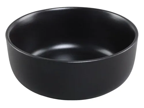 Matte Black Ceramic Cereal Bowl