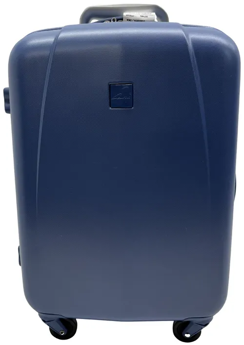 Matte Blue Hard Carry On Rolling Suitcase