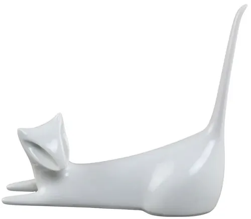 White Ceramic Cat
