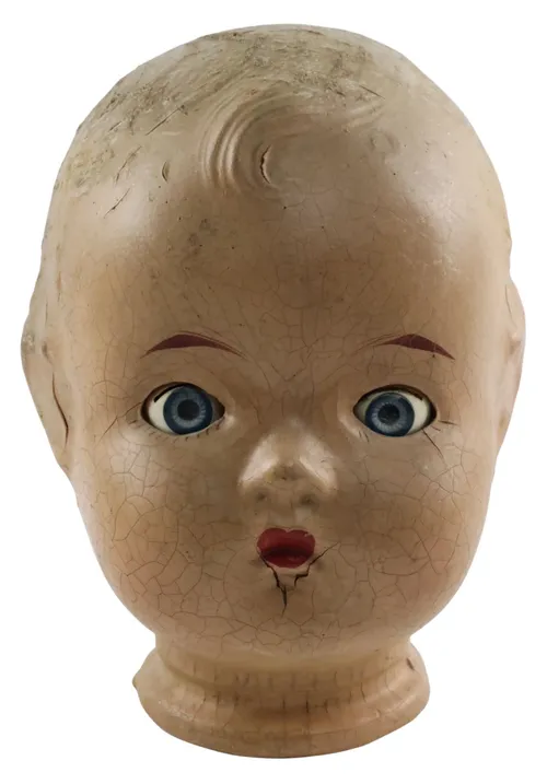 Antique Composition Doll Head - B