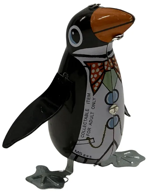 Tin Windup Penguin With Bowtie