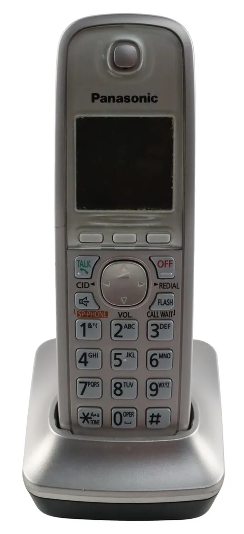Matte Silver Cordless Phone