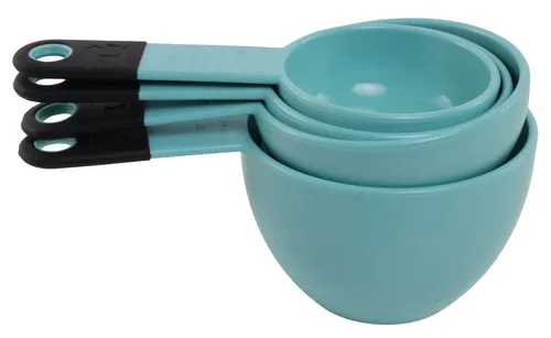 Robin's Egg Blue Plastic Measuring Cup Set
