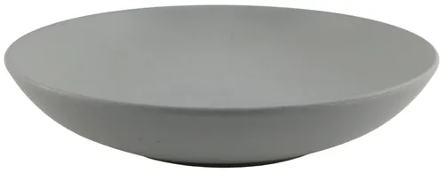 Light Grey Stoneware Pasta Bowl