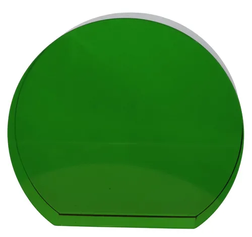 Clear Green Glass Object
