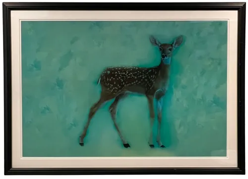 Dream Deer In Black Frame