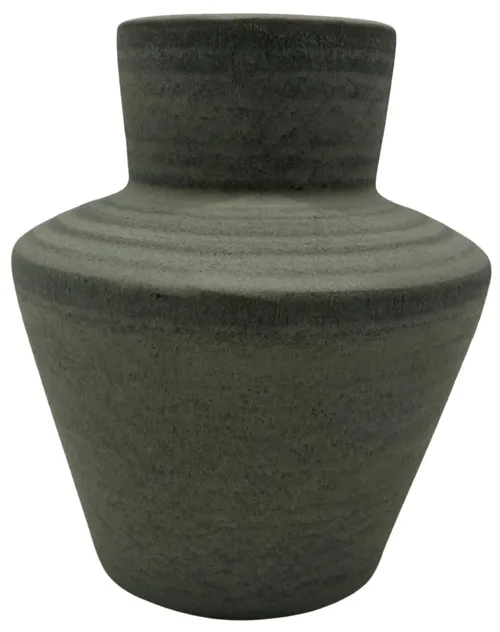 Cadeau Green Ceramic Short Vase