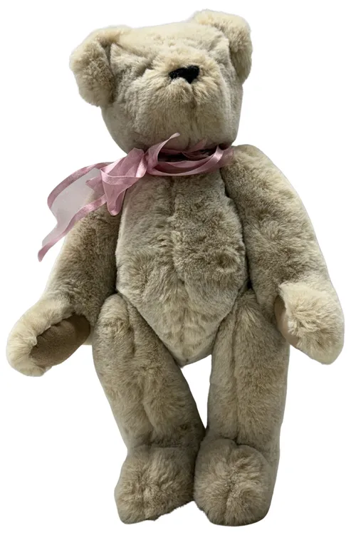 Light Beige Jointed Bear Plush Stuffed Animal
