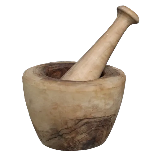 Ring Wood Mortar & Pestle 