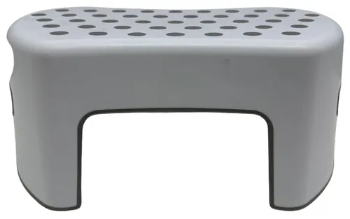 White & Grey Dot Step Stool