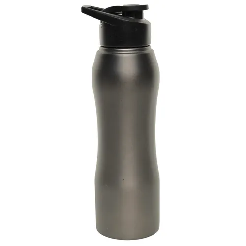 Matte Gun Metal Grey Metal Water Bottle