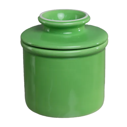 Frog Green Butter Bell Crock