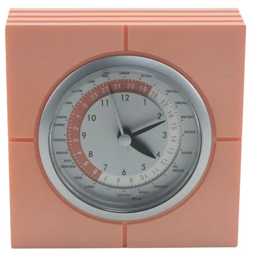 Coral Square World Time Zone Clock