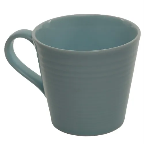 Gradient Ribbed Beau Blue Mug
