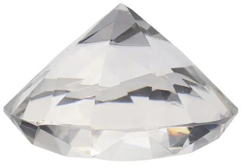 Clear Crystal Diamond Shaped Paperweight