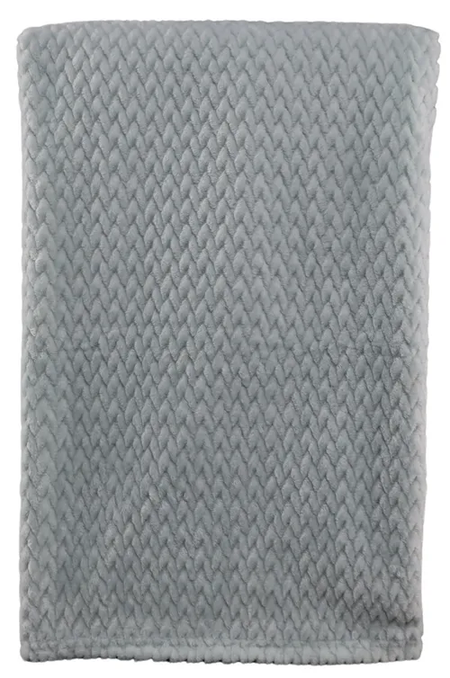 Mint Fleece Chevron Pattern Throw Blanket