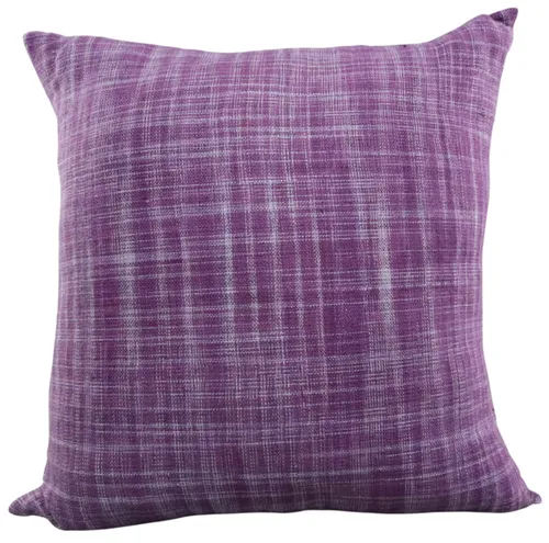 Purple & Grey Distressed Throw Pillow